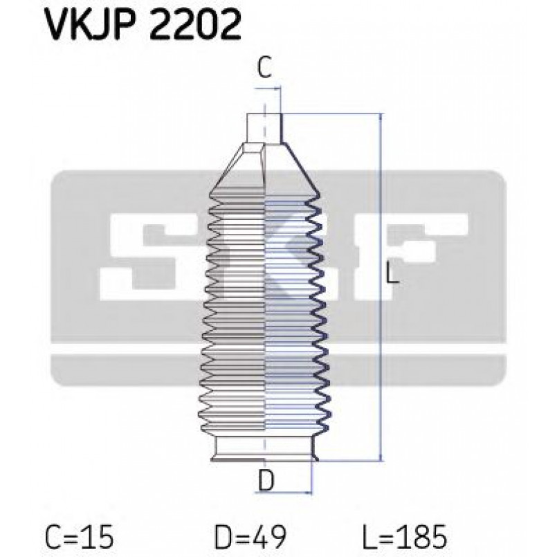 VKJP 2202 SKF - Пильовик привідного валу